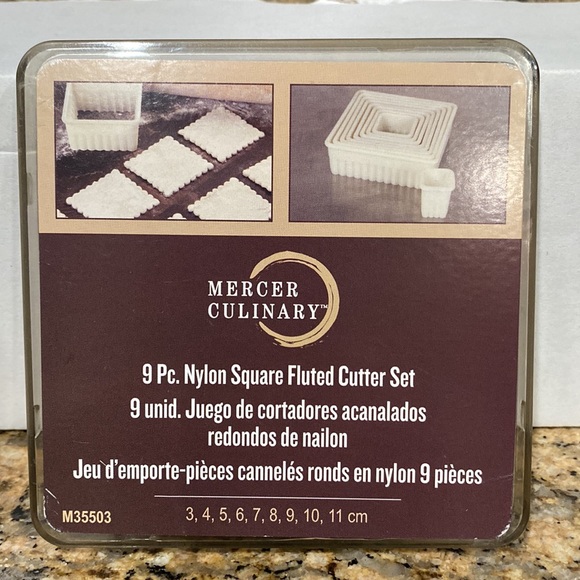 9pc. Nylon Square Fluted Cutter Set - Picture 3 of 5